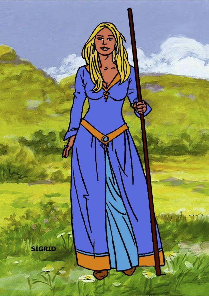 Poster DIN 4 numero 0812: Sigrid de pastora