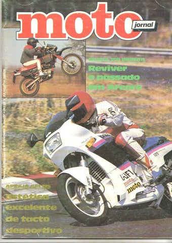 Revista: Motojornal num 39, julio 1987, Gilera 350 Dakota, Aprilia AF1 125
