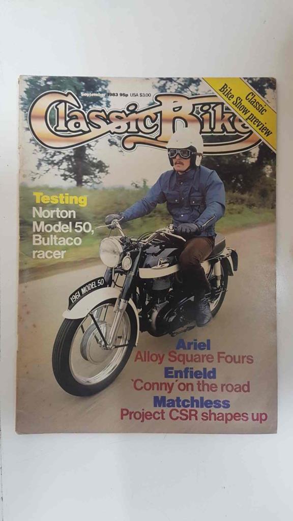 Revista, magazine: Classic Bike num 44, september 1983 - Testing Norton Model 50