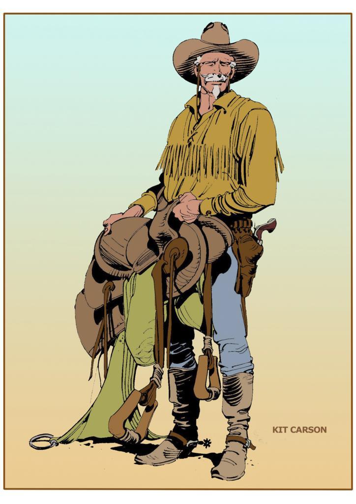 Poster DIN 4 numero 0834: serie Tex Willer: Kit Carson