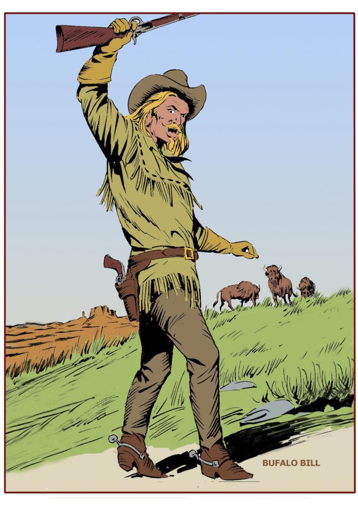Poster DIN 4 numero 0838: serie Tex Willer: Bufalo Bill