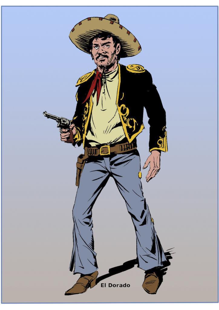Poster DIN 4 numero 0847: serie Tex Willer: El Dorado