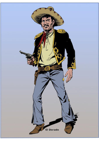 Poster DIN 4 numero 0847: serie Tex Willer: El Dorado