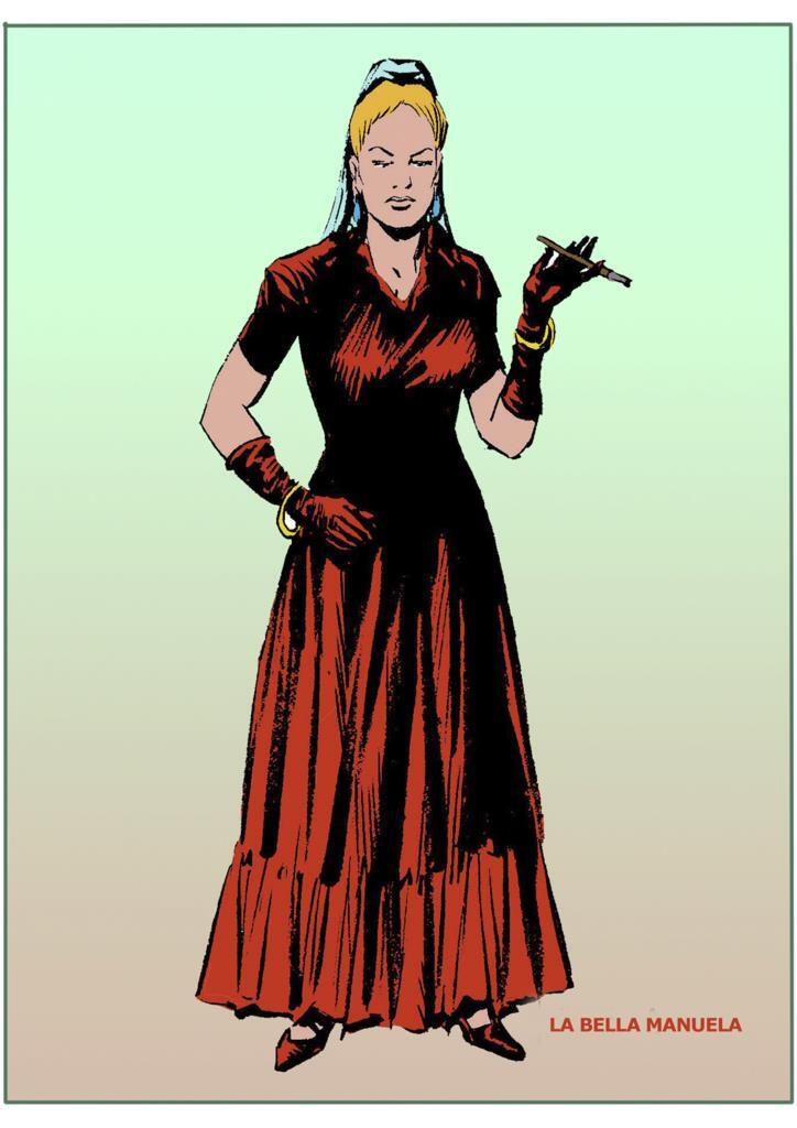 Poster DIN 4 numero 0850: serie Tex Willer: La Bella Manuela