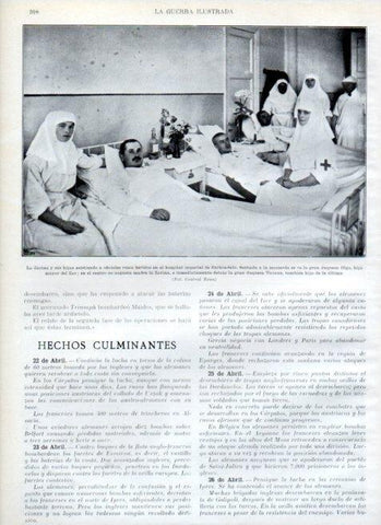 LAMINA V18056: La Zarina y sus hijas en el hospital imperial Zarkoe-Selo