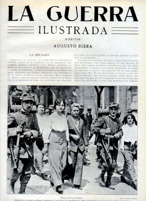 LAMINA V18084: Soldados italianos despedidos por su madres