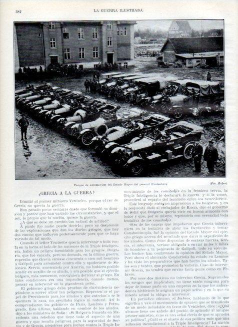LAMINA V18049: Parque de automoviles del general Hildenburg