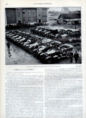 LAMINA V18049: Parque de automoviles del general Hildenburg
