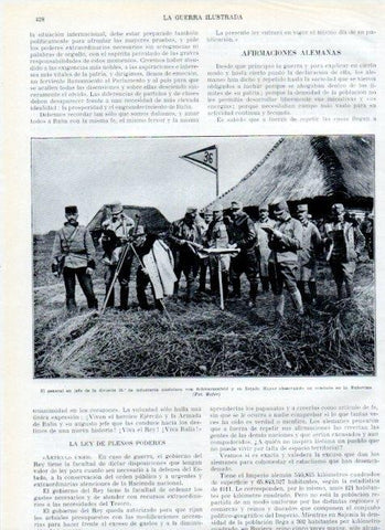 LAMINA V18073: General von Schwarzenfeld y su Estado Mayor en Bukovina