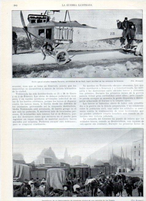 LAMINA V18048: Taube aleman derribado por el aviador Navarre