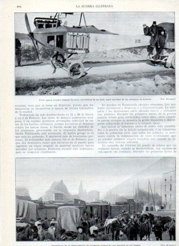 LAMINA V18048: Taube aleman derribado por el aviador Navarre