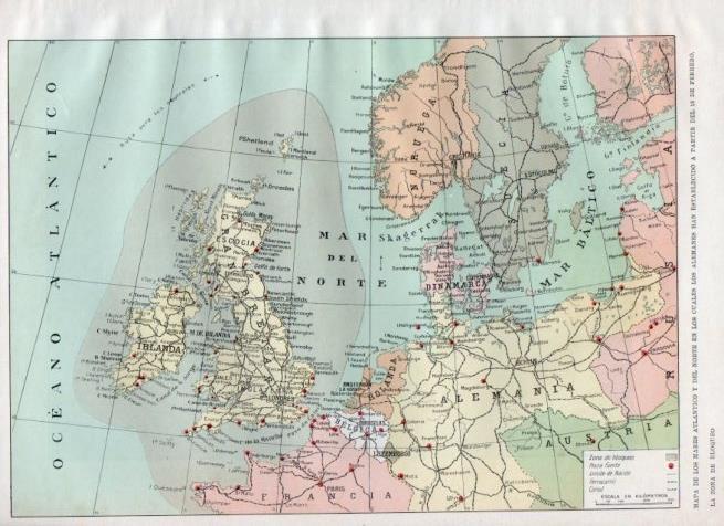 LAMINA V18026: Mapa de los mares Atlantico y del Norte