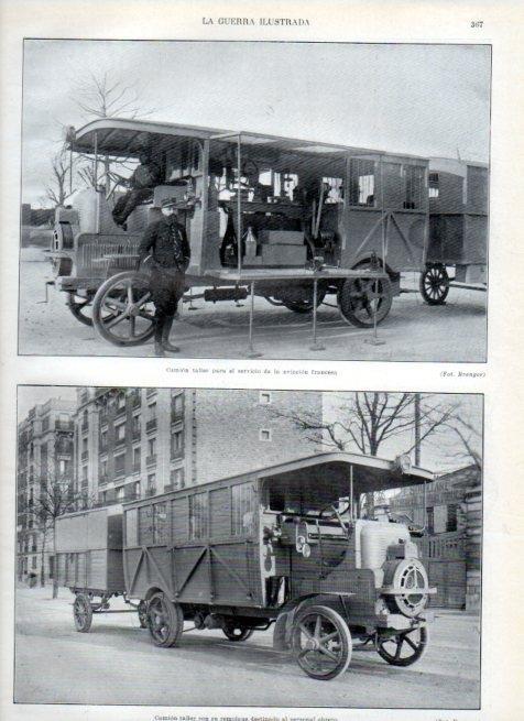 LAMINA V18043: Camion taller de la aviacion francesa