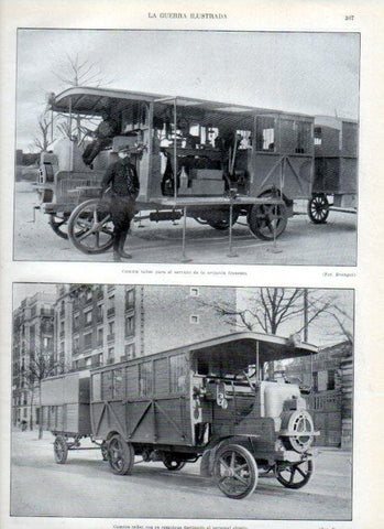 LAMINA V18043: Camion taller de la aviacion francesa