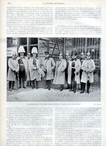 LAMINA V18038: General Limann von Sanders con su Estado Mayor