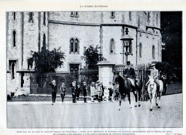LAMINA V18143: Principe Enrique a caballo en Windsor