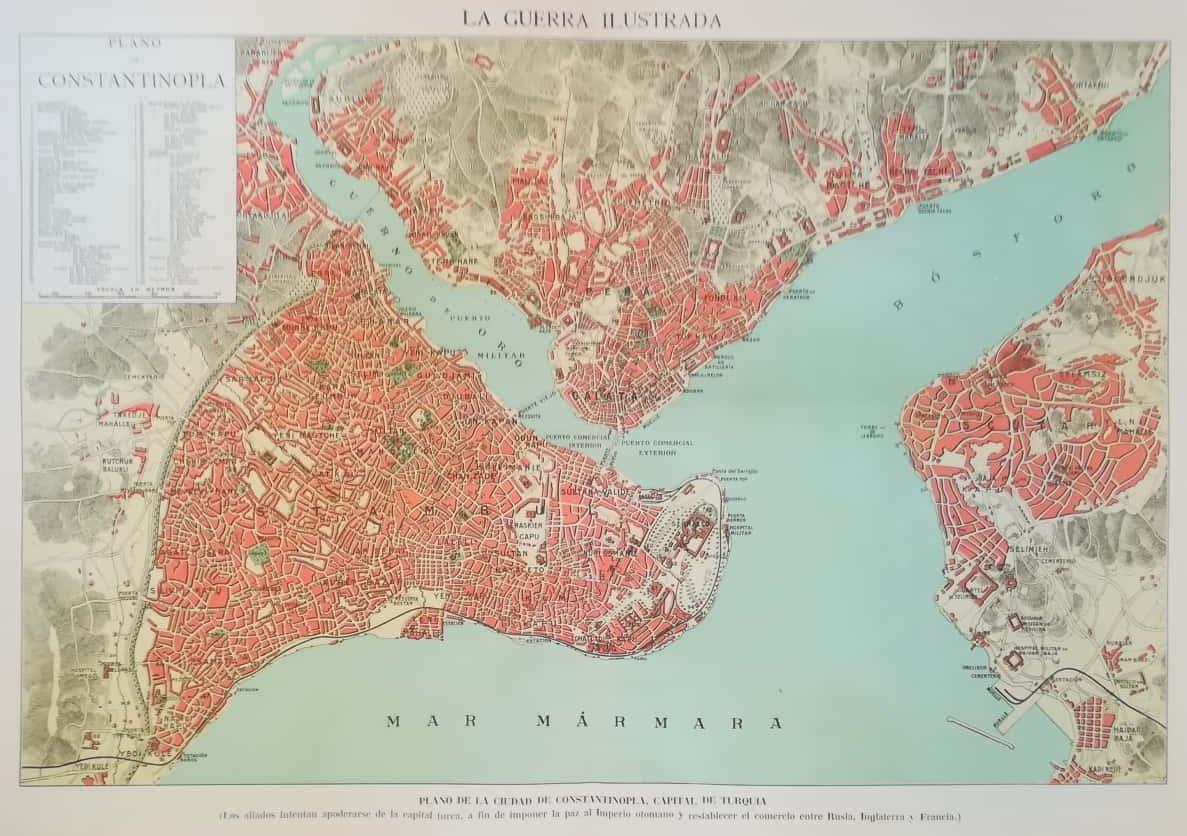 LAMINA V18162: Plano de Constantinopla