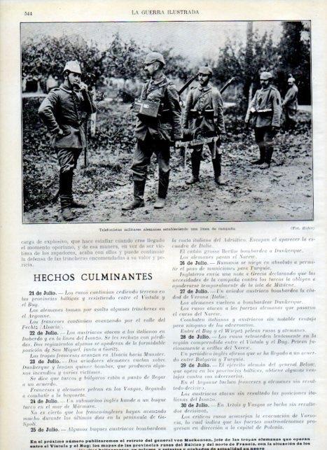 LAMINA V18128: Telefonistas militares alemanes