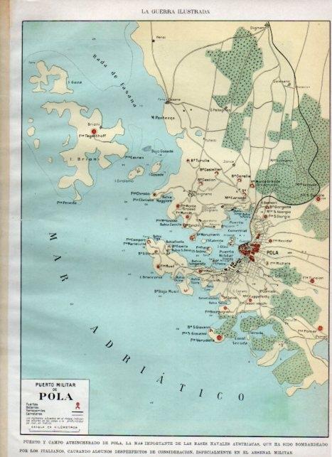LAMINA V18151: Plano del puerto militar de Pola