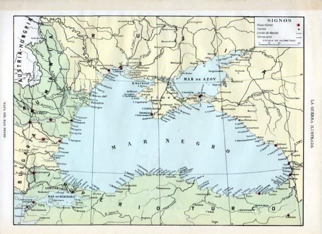 LAMINA V18150: Mapa del mar Negro