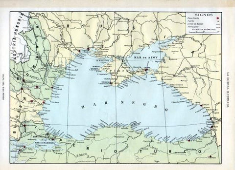 LAMINA V18150: Mapa del mar Negro