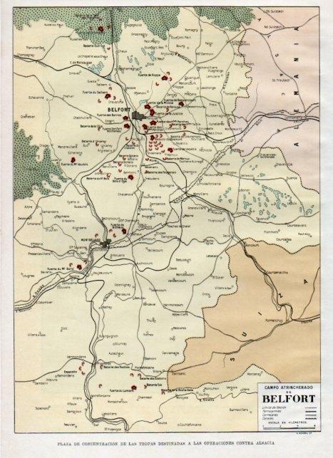 LAMINA V18155: Mapa del campo atrincherado de Belfort