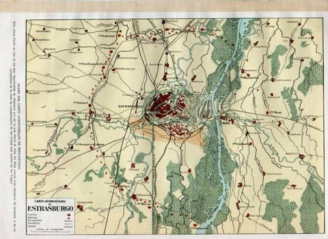 LAMINA V18101: Plano del campo atrincherado de Estrasburgo