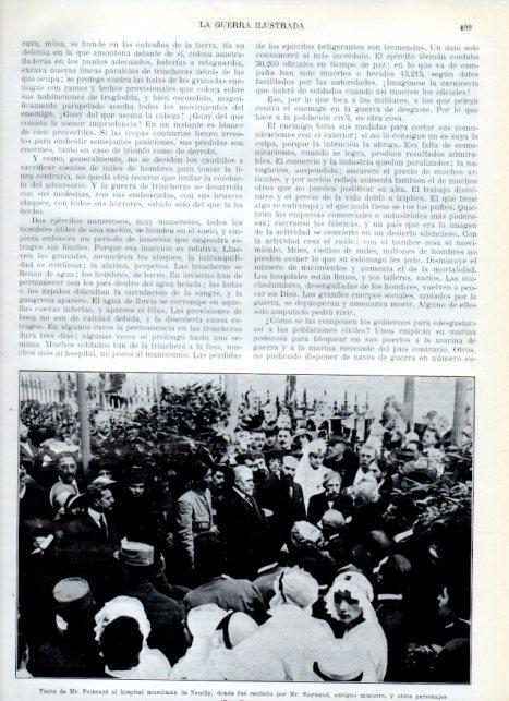 LAMINA V18108: Mr. Poincaree visitando hospital musulman de Neuilly