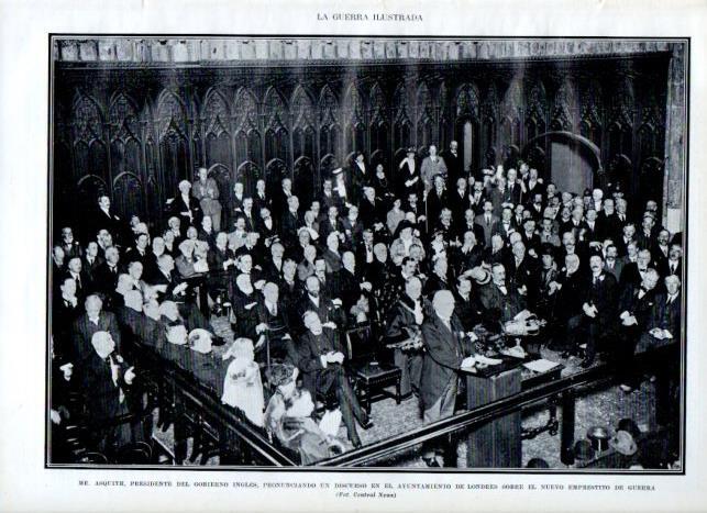 LAMINA V18118: Discurso de Mr. Asquith en el Ayuntamiento de Londres