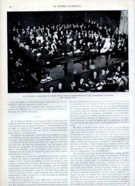 LAMINA V18107: Lord Kitchener en un discurso en Ayuntamiento de Londres