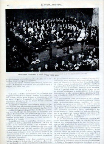 LAMINA V18107: Lord Kitchener en un discurso en Ayuntamiento de Londres