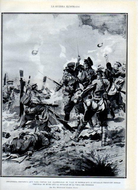 LAMINA V18110: Infanteria britanica luchando