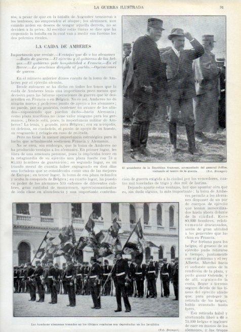 LAMINA V17902: El presidente de Francia junto al general Joffre