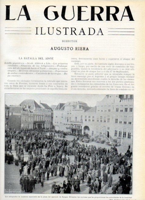 LAMINA V17897: Refuagiados en la plaza del mercado de Bergen, Holanda