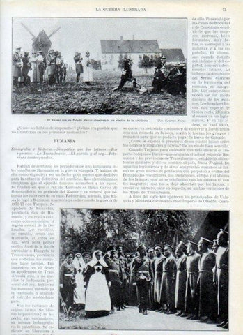 LAMINA V17893: El Zar revistando al personal de la Cruz Roja