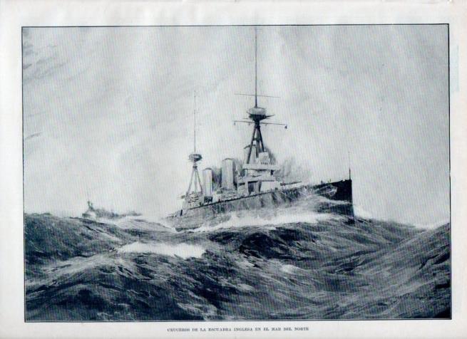 LAMINA V17909: Cruceros ingleses en el mar del Norte