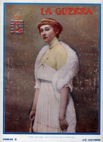 LAMINA V17922: Maria Adelaida Gran Duquesa de Luxemburgo