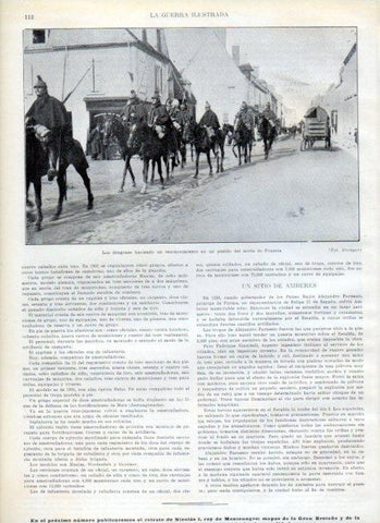 LAMINA V17913: Dragones en un pueblo del norte de Francia
