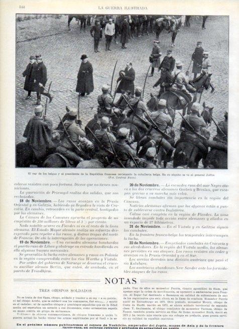 LAMINA V17928: El Rey belga junto al Presidente frances revistado la caballeria belga