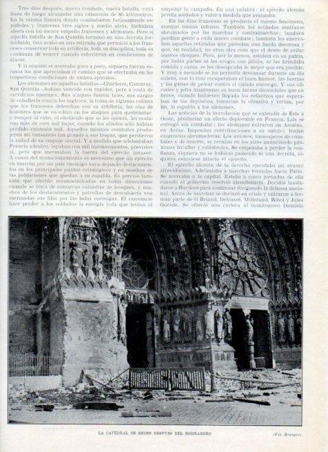 LAMINA V17889: Catedral de Reims despues del bombardeo