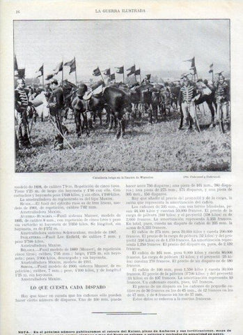 LAMINA V17861: Caballeria de Belgica en la llanura de Waterloo