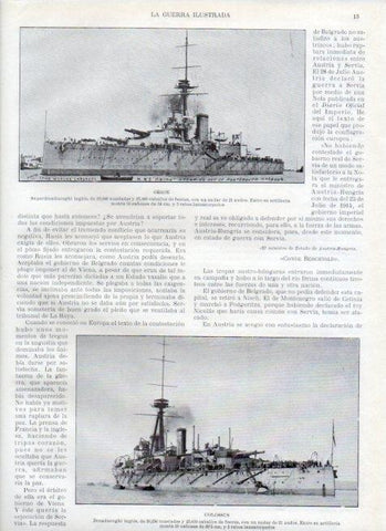 LAMINA V17860: Superdreadnought Orion y Dreadnought Colossus