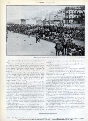 LAMINA V17870: Desembarco de tropas inglesas en Dunkerque