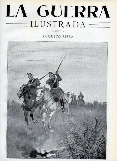 LAMINA V17872: Ulanos persiguiendo a un avion frances