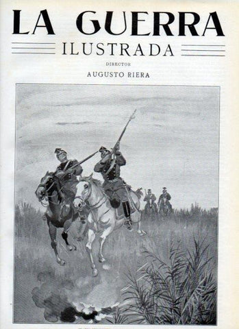 LAMINA V17872: Ulanos persiguiendo a un avion frances