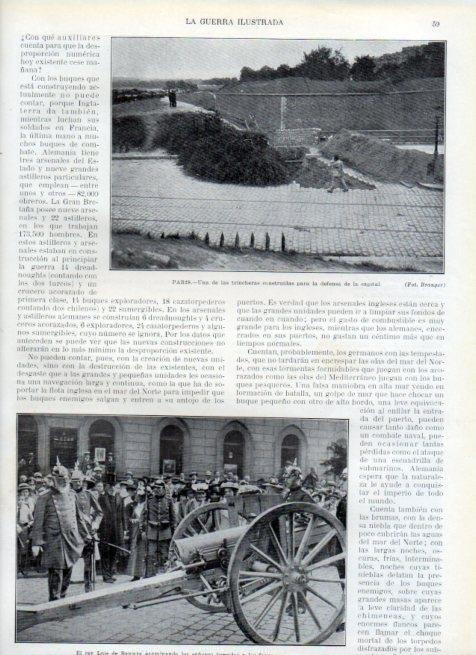 LAMINA V17884: Rey Luis de Baviera examinando cañones franceses