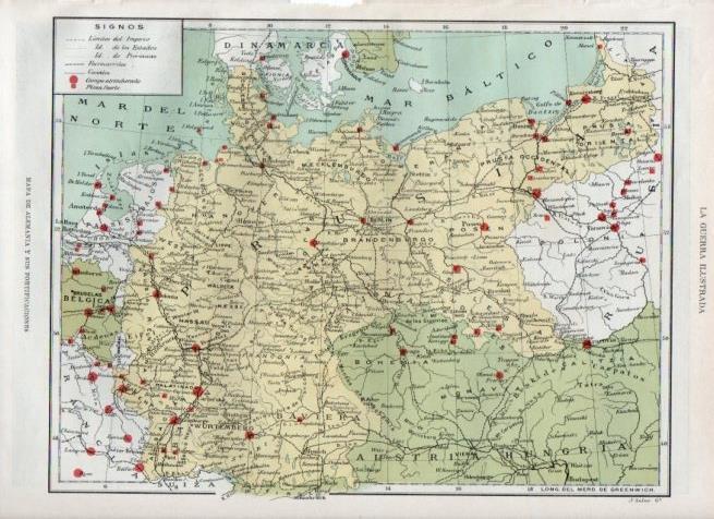 LAMINA V17883: Mapa de Alemania y sus fortificaciones