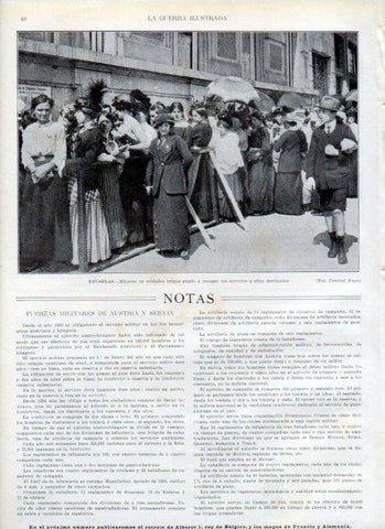 LAMINA V17877: Mujeres de soldados de Belgica haciendo cola
