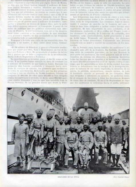 LAMINA V17875: Soldados de la India