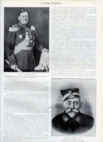 LAMINA V17880: General Von der Goltz y General Stephanovitch